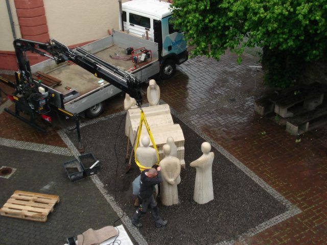 Die "Baustelle" aus luftiger Höhe. (Foto: Annette Andernacht) DSC02211